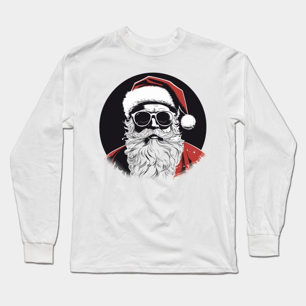 Santa Claus Long Sleeve T-Shirt by MZeeDesigns